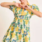 Vintage Floral Babydoll Dress