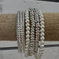 Silver Bracelet Stack