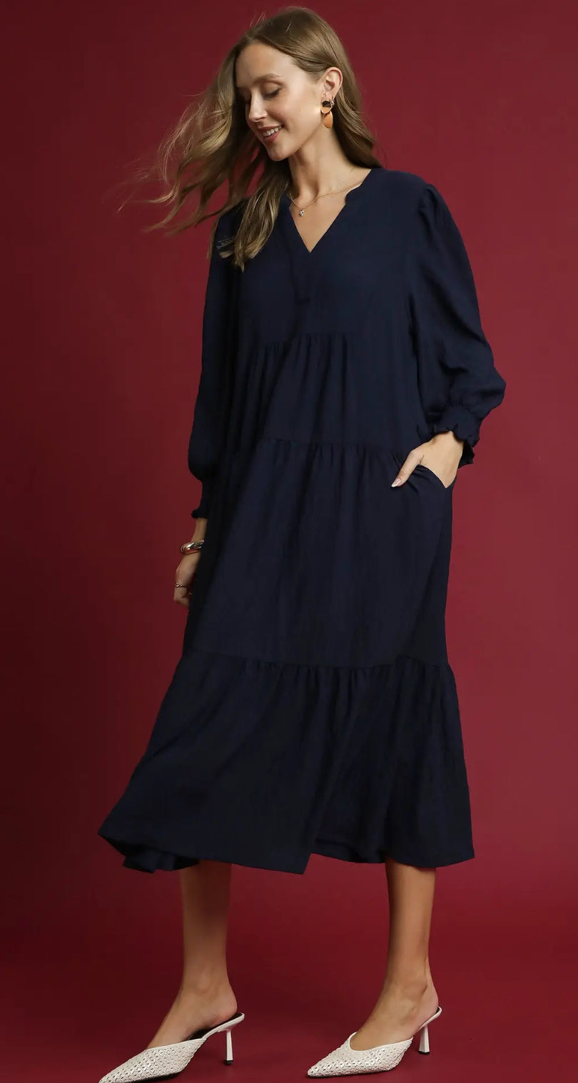 Long Sleeve Midi Dress