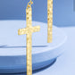 Gold Cross Earrings