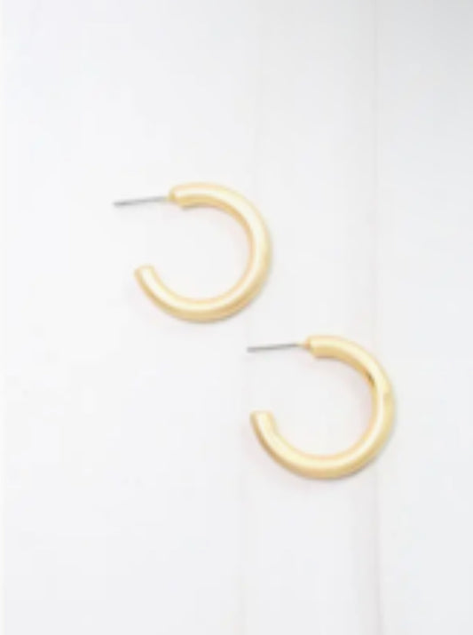 Matte Gold Earrings