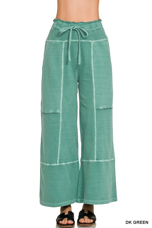 French Terry Wide Leg Pants