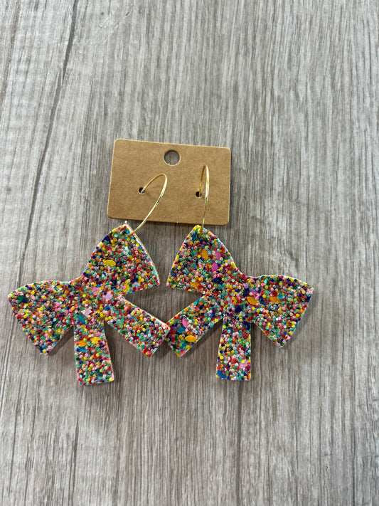 Colorful Bow Earrings