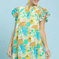 Mix Floral Print Dress