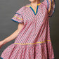 Boho Ruffle Sleeve Mini Dress