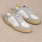 Gray & Pink Star Sneakers