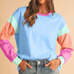 Color Block Long Sleeve Top