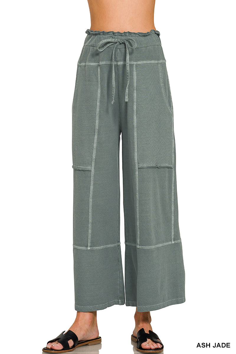 French Terry Wide Leg Pants