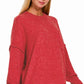 Red Sweater With Pocket