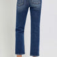 Dark High Rise Cropped Jeans