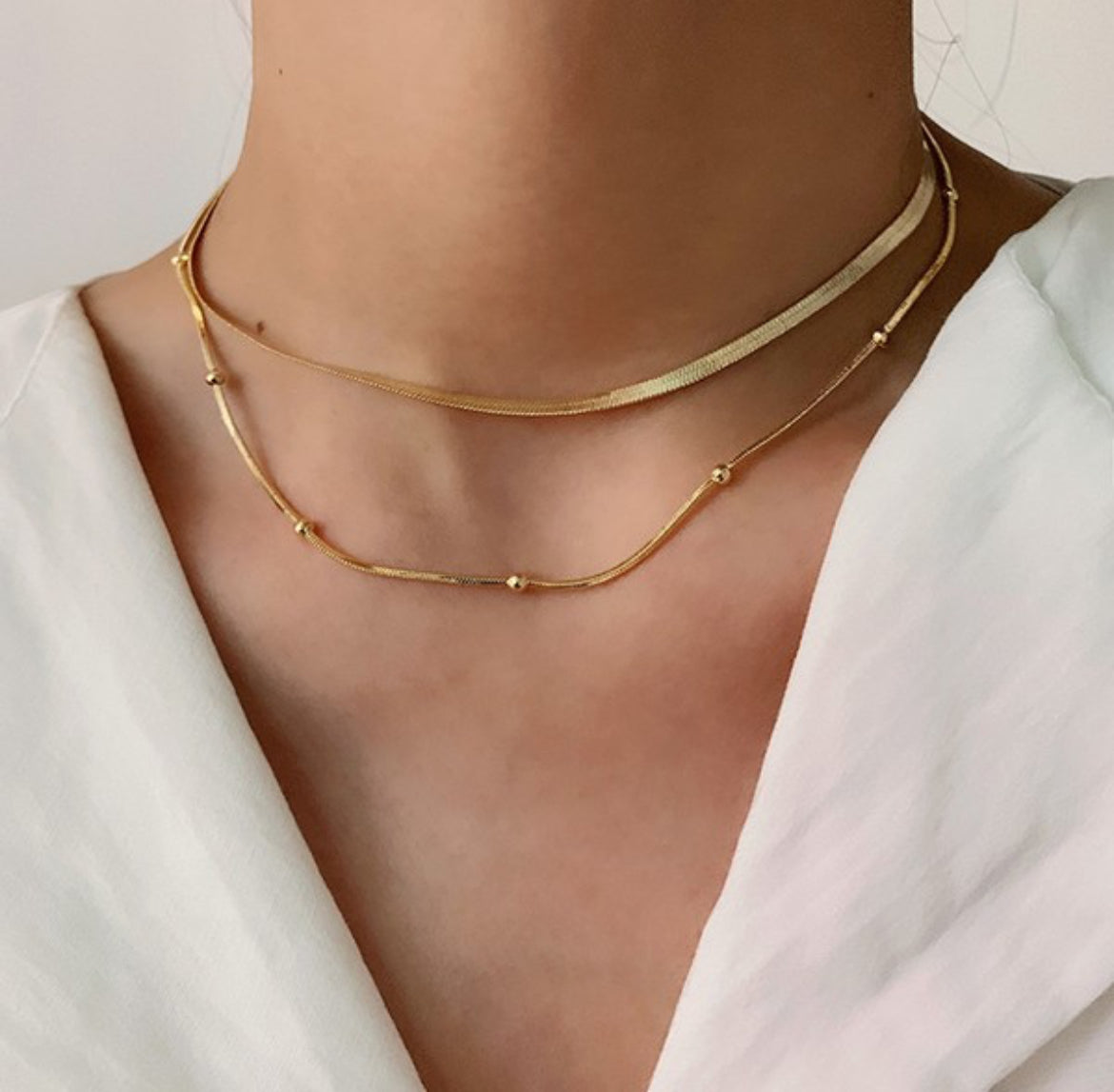 Gold Necklace Set