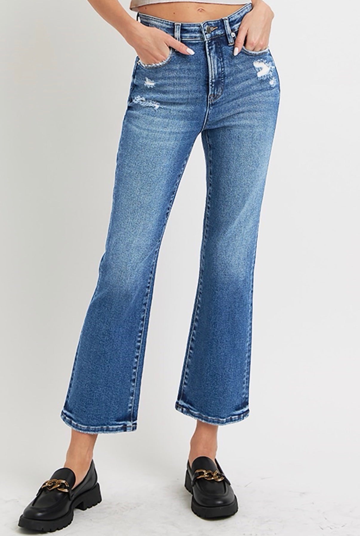 High Rise Bootcut Jeans
