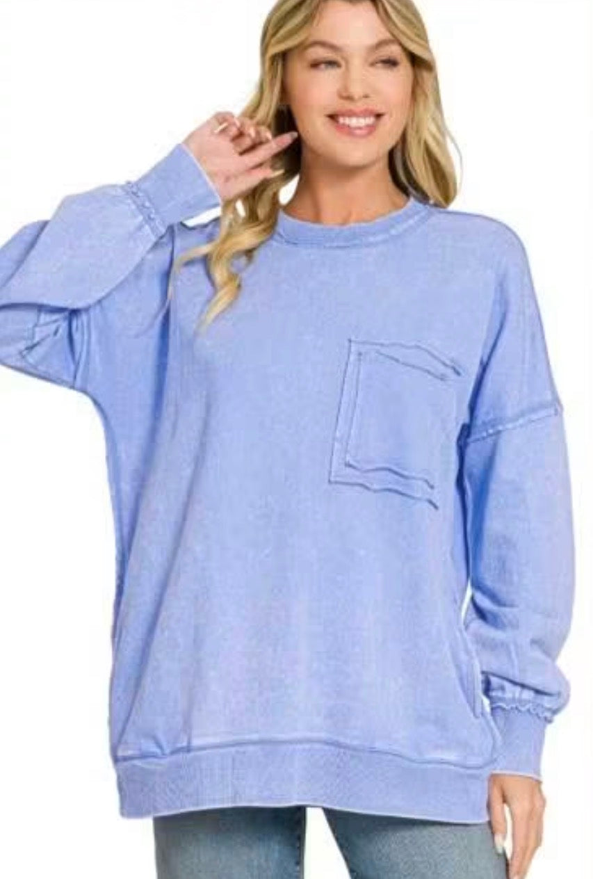 Fleece Pocket Sweatshirt