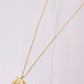 Gold Cross Plate Necklace