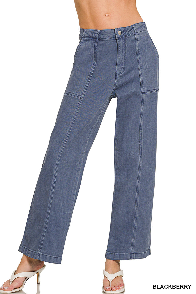 Straight Leg Denim Jeans