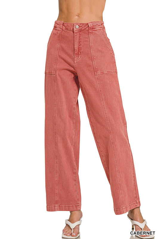 Straight Leg Denim Jeans