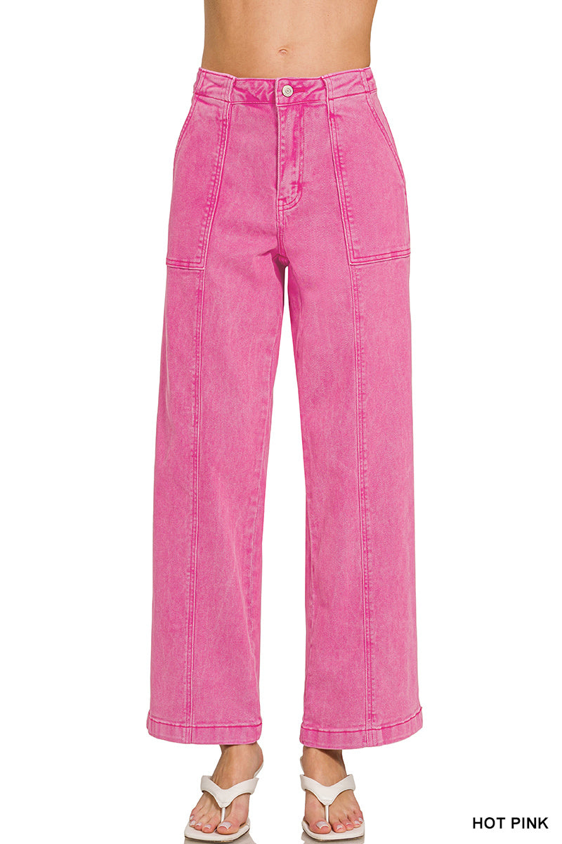 Straight Leg Denim Jeans
