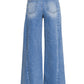 Wide Leg Light Washed Jeans