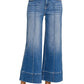 Cropped Pintuck Jeans