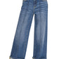 Cuffed Pintuck Jeans