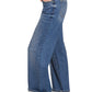 Cuffed Pintuck Jeans