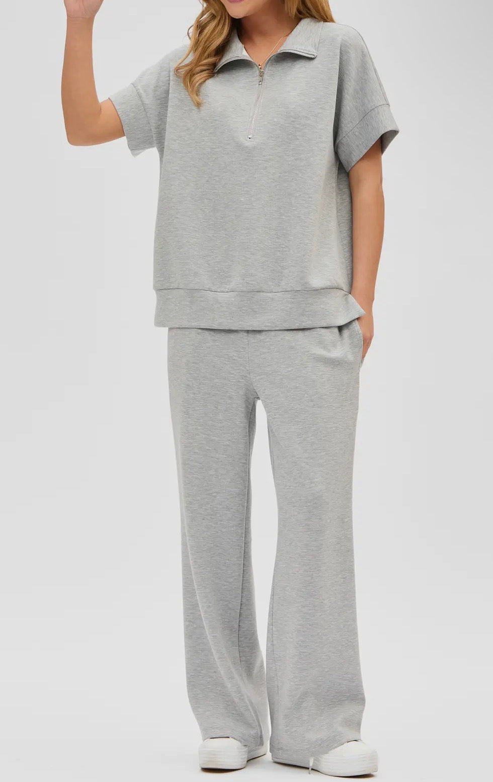Dear Scarlett Quarter Zip Pants Sets
