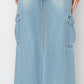 HIGH RISE WIDE CARGO JEANS