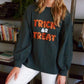 Hunter Green “Trick or Treat” Pullover