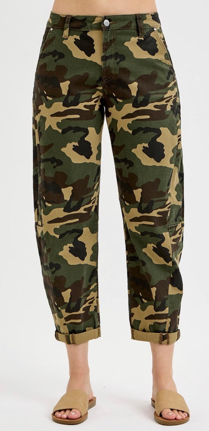 Camo High Rise Pants