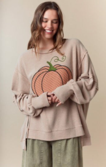 Plaid Pumpkin Top