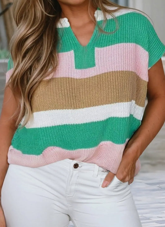 Colorblock Sweater Top