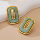 Green & Gold Earrings