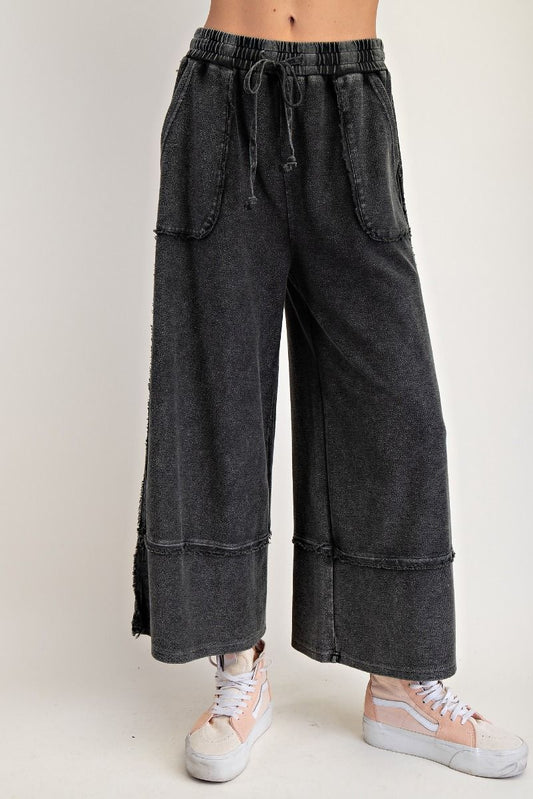Mineral Washed Palazzo Pants
