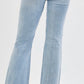 Mid Rise Frayed Hem Detailed Jeans