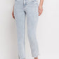 High Rise Slim Straight Jeans