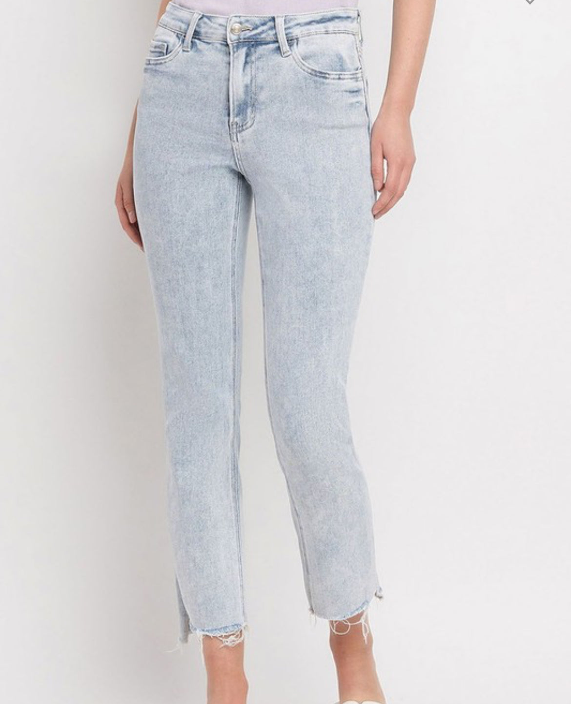 High Rise Slim Straight Jeans