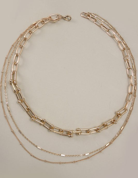 Gold Link Chain Necklace