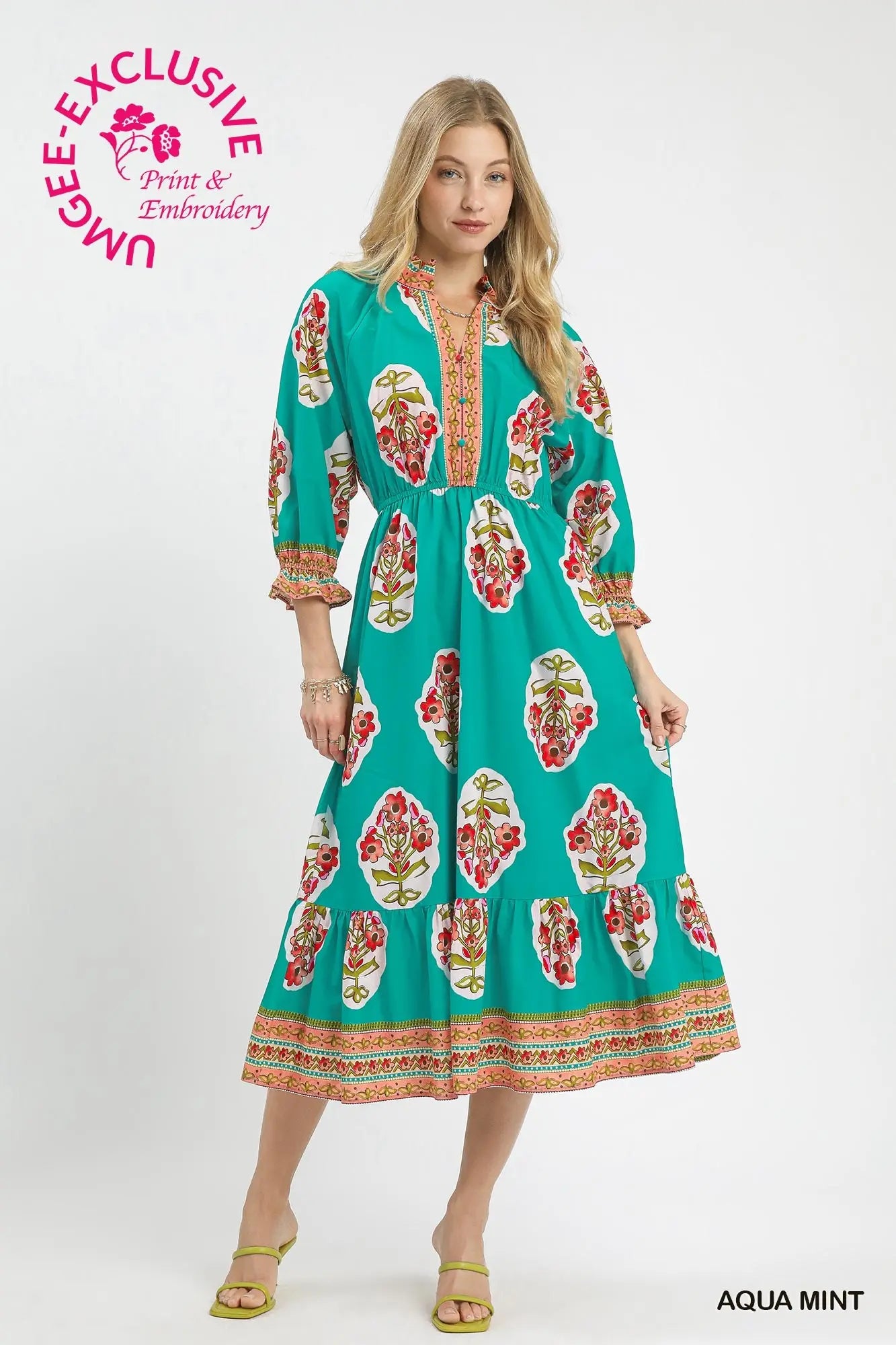 Flower Patch Midi Dress