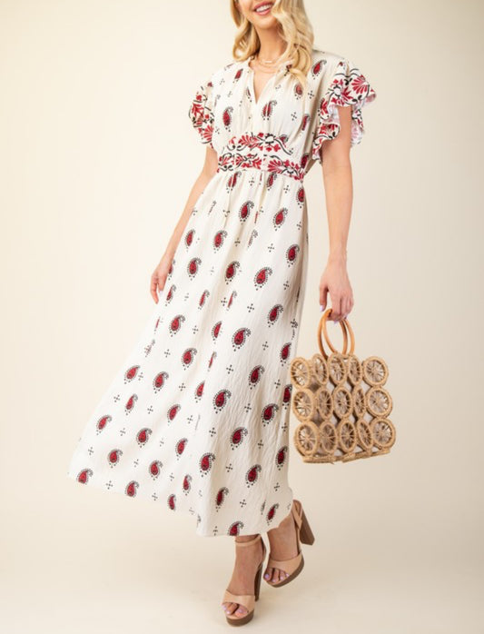 Short Sleeve Maxi Dress