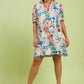 Blue Floral Mix Dress