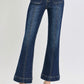 Dark Ankle Bootcut Jeans