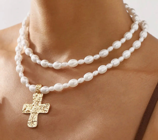 Layered across Necklace