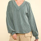 Ribbed Long Sleeve Top