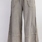 Ash Gray Wide Leg Pant