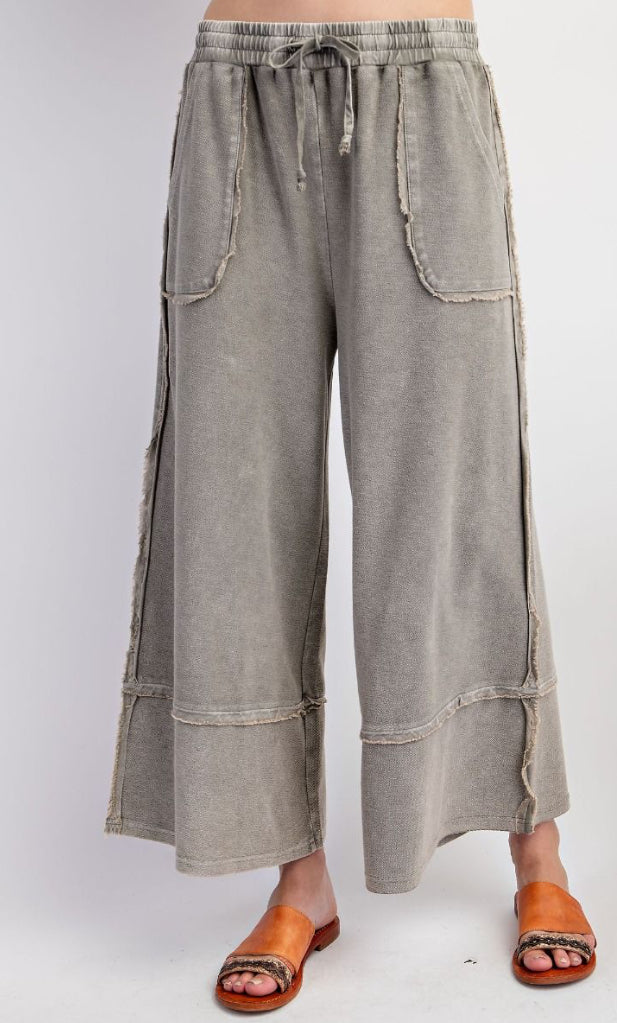 Ash Gray Wide Leg Pant