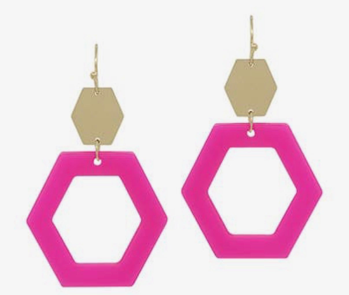 Pink Dangle Earrings