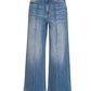 High Rise Wide Leg Pintuck Jeans