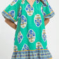 Mint Flower Print Dress