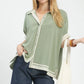 Linen Button Front Top