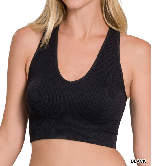 Ribbed Cropped Tank